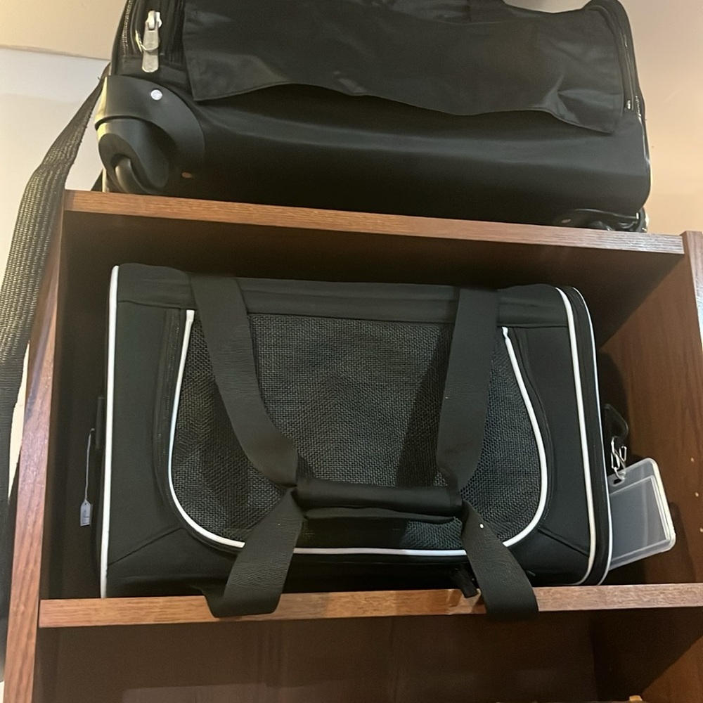 Black and White Travel Duffel Bag